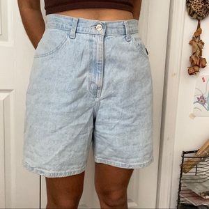 long denim mom shorts (tall)